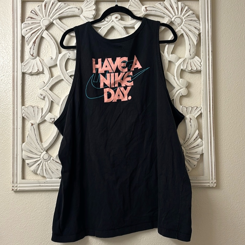 😀 Nike Tank Top • Vintage Style • Have A Nike Day • 100% Cotton • Size XXL - Picture 2 of 5